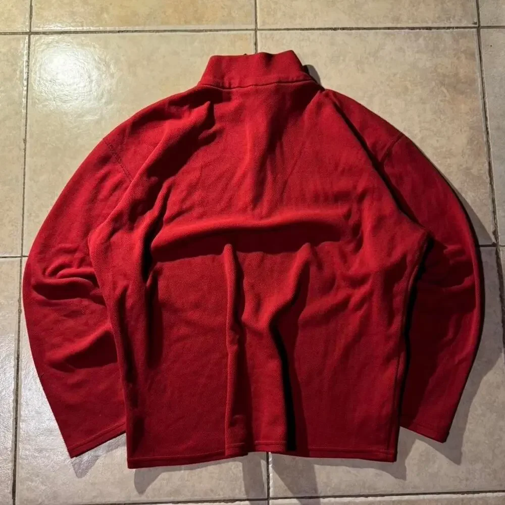 Vintage 90s Made In USA TNF Red Quarter Zip Size L in mens